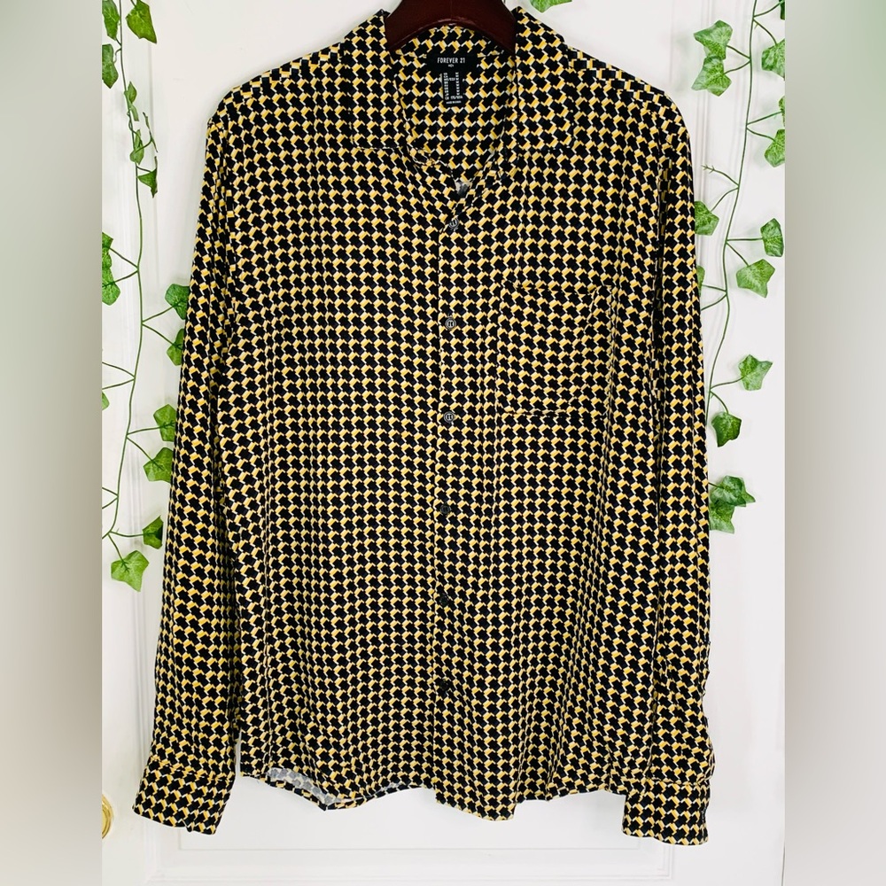Visco Printed Button Up